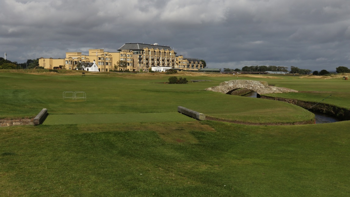 Looking across part of the course