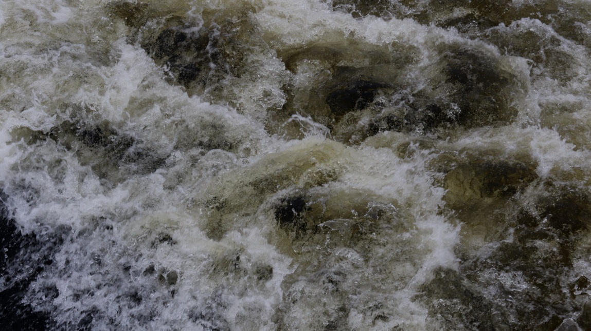 Water appears absolutely black