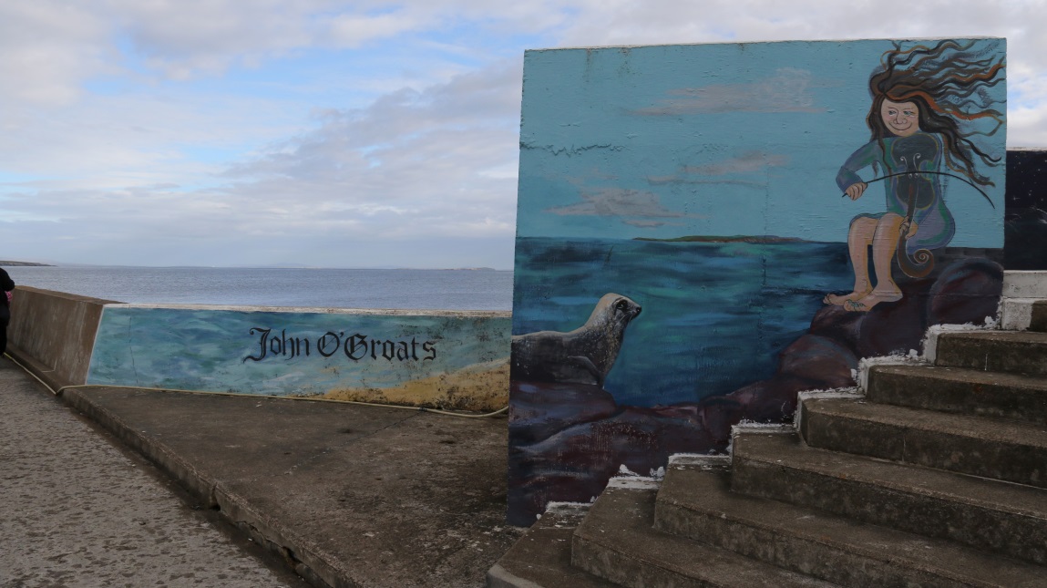 Mural in the waiting area