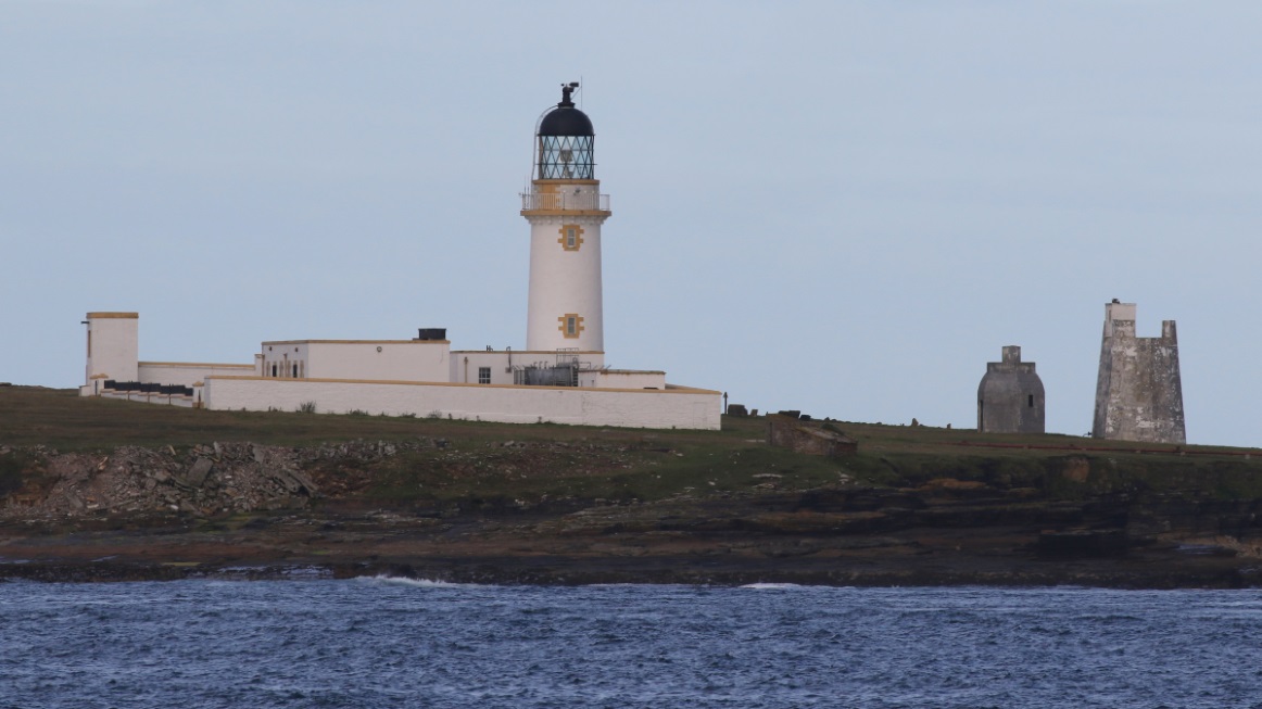 Passing the Stroma lighthouse