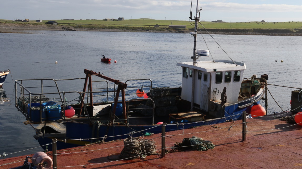 Fishing boat in Burwick
