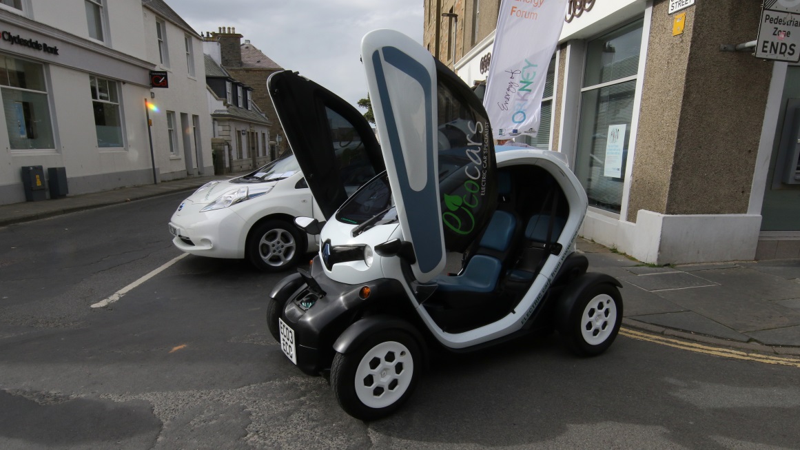 Cute electric car