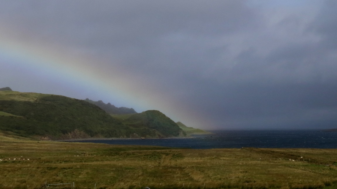 Rainbow on the coast