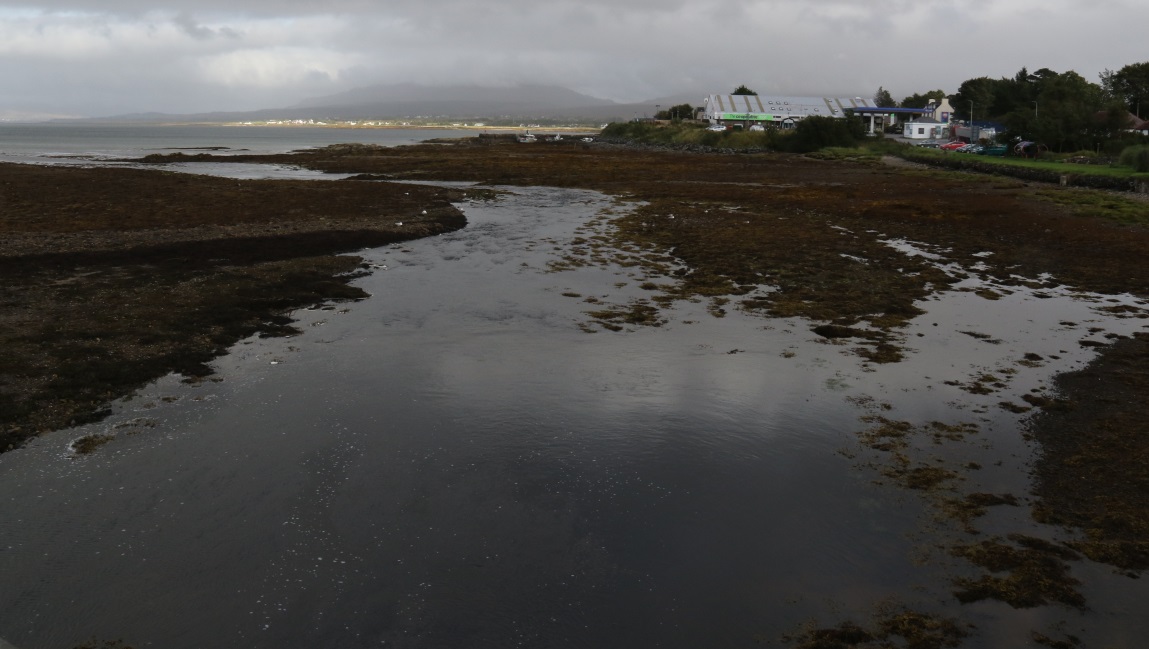 Looking back toward the Co-op