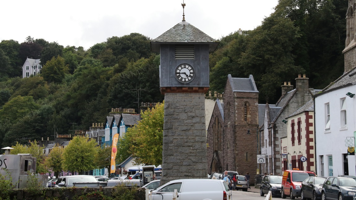 Clock tower on Main Street