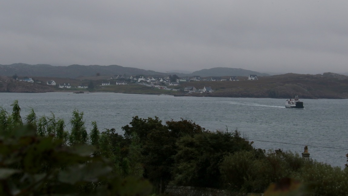 Ferry coming across