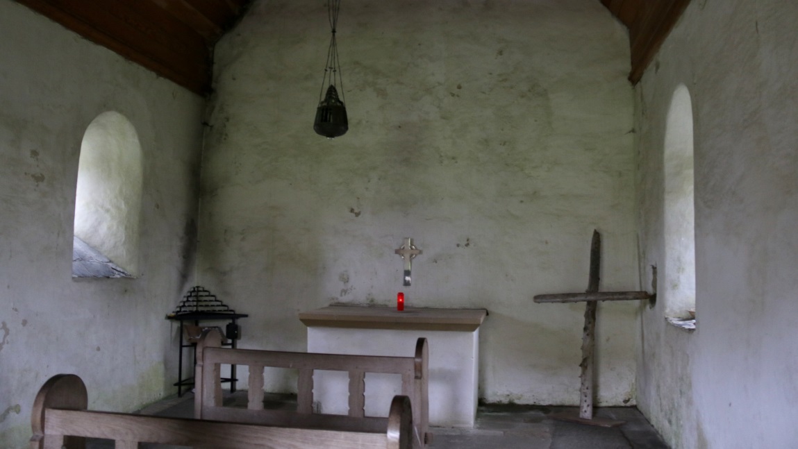 Inside St. Oran's chapel