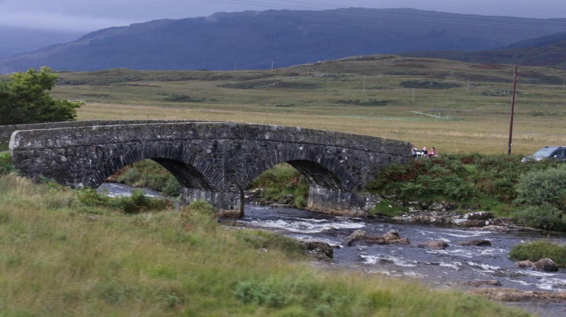 A849 crosses the Beg River