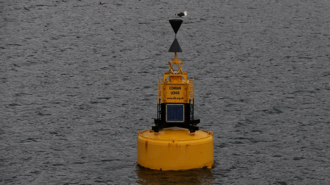 Corran Ledge warning buoy