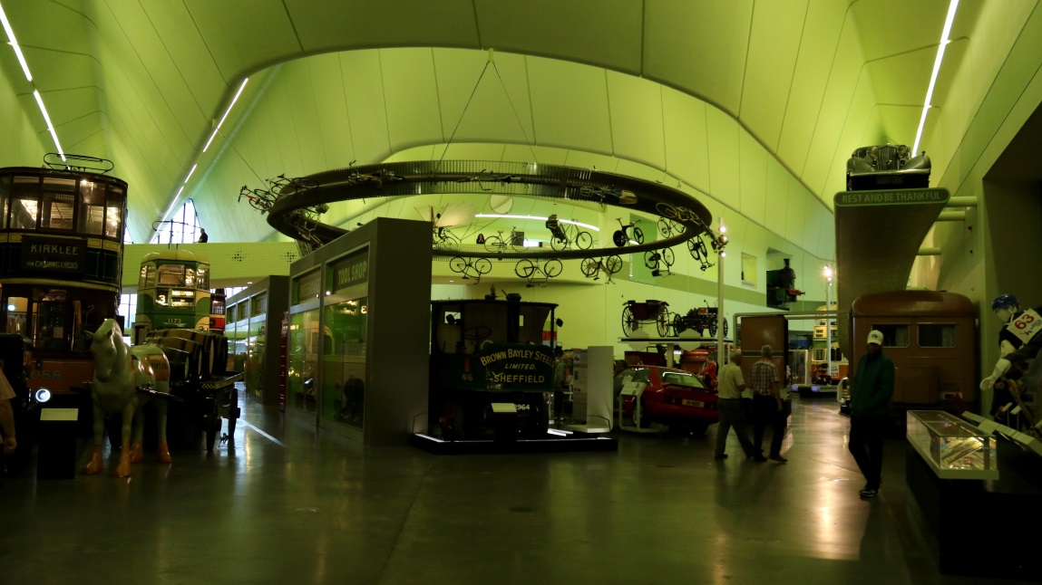 Wide view inside the Riverside Museum