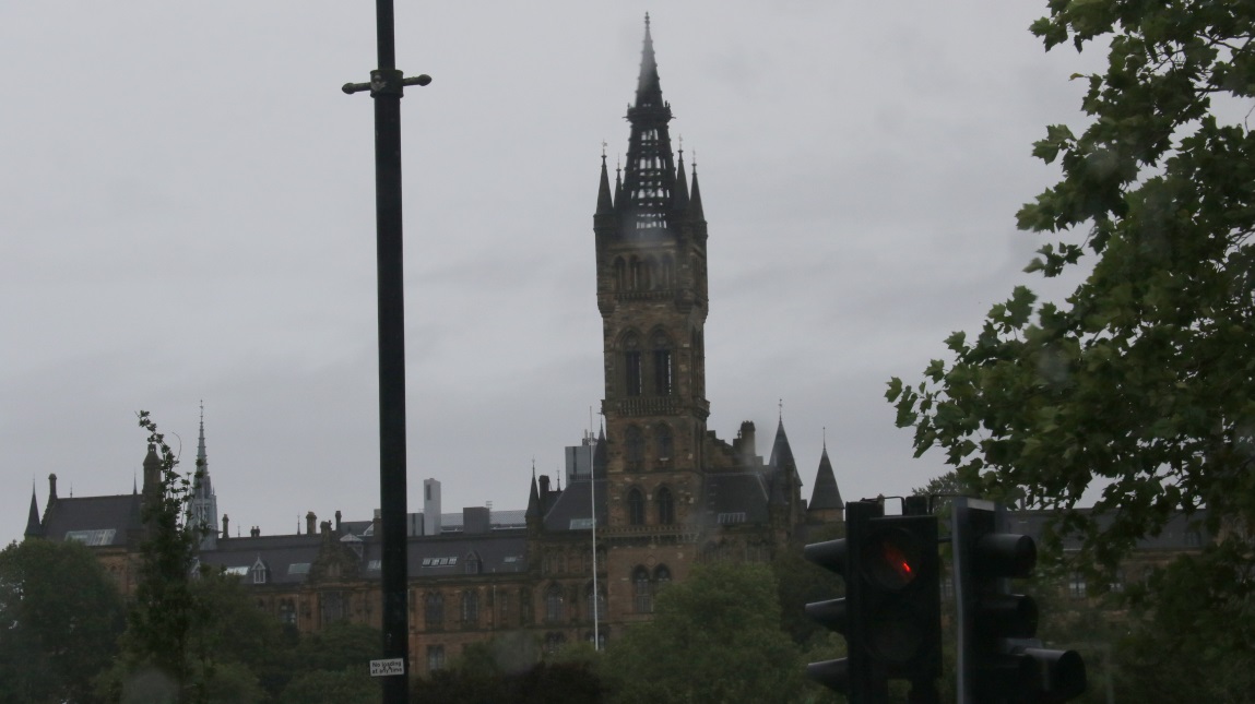 Heading toward the University