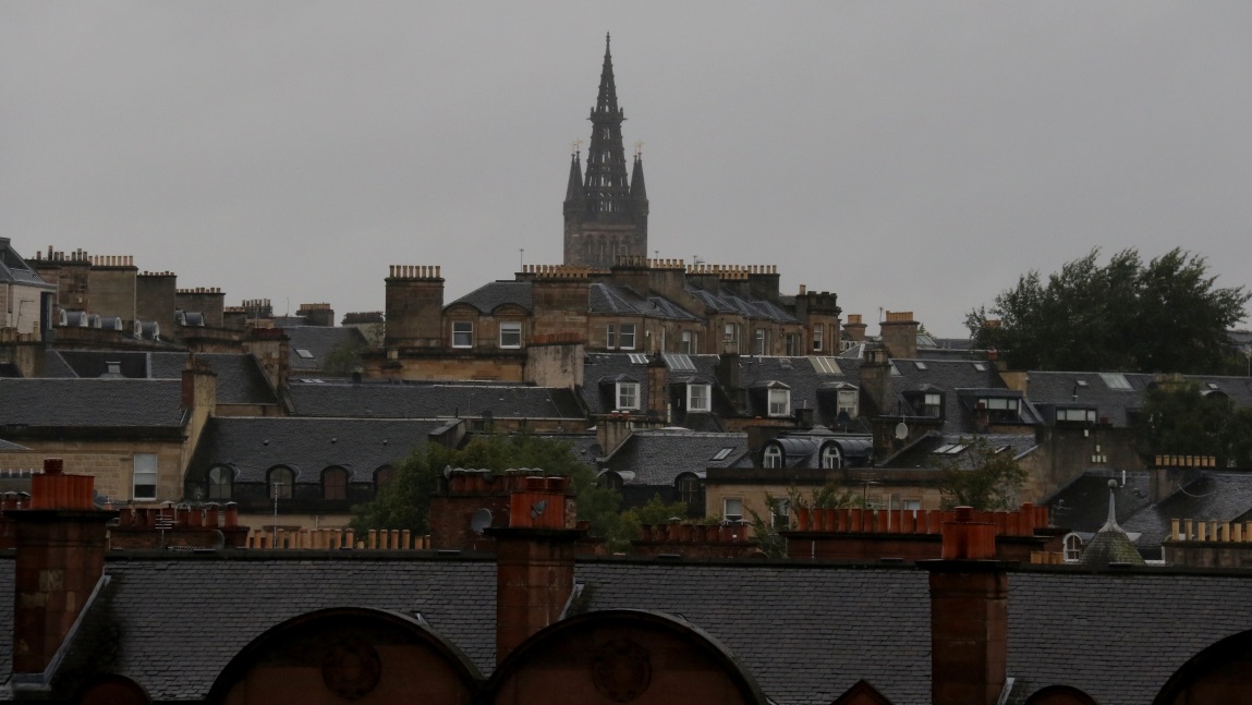 Looking toward the University