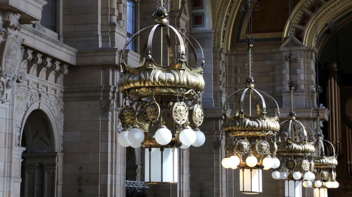 Lamps hanging