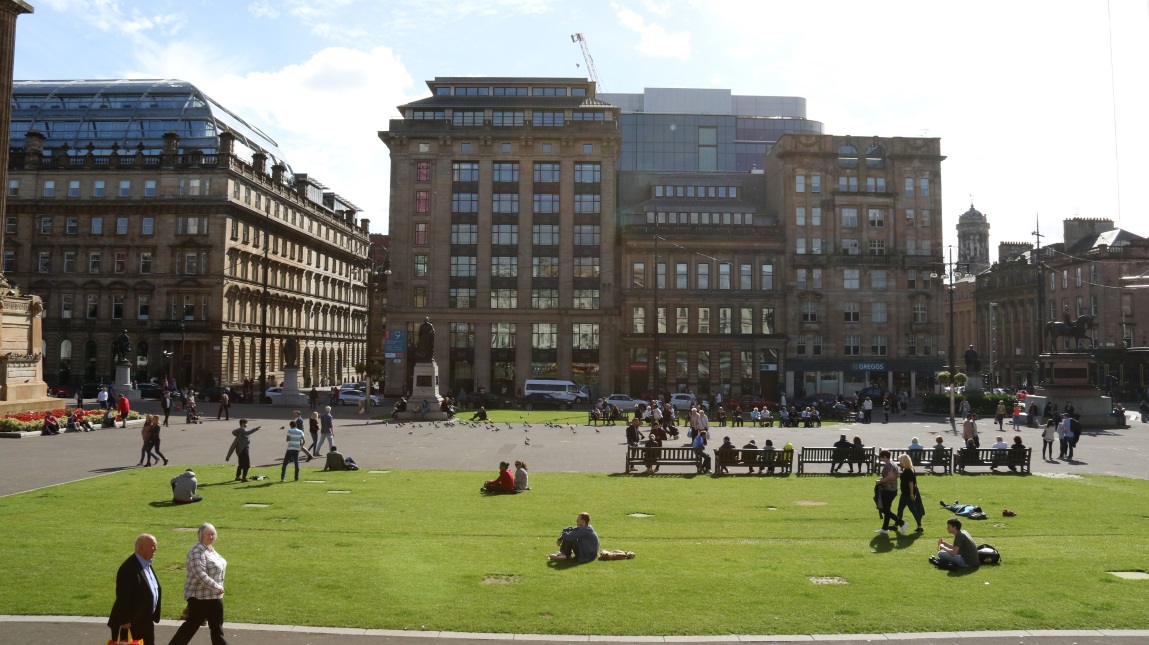 Merchants House and the former Bank of Scotland building