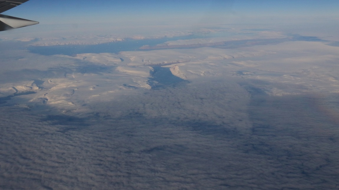 Directly over Thule Air Base