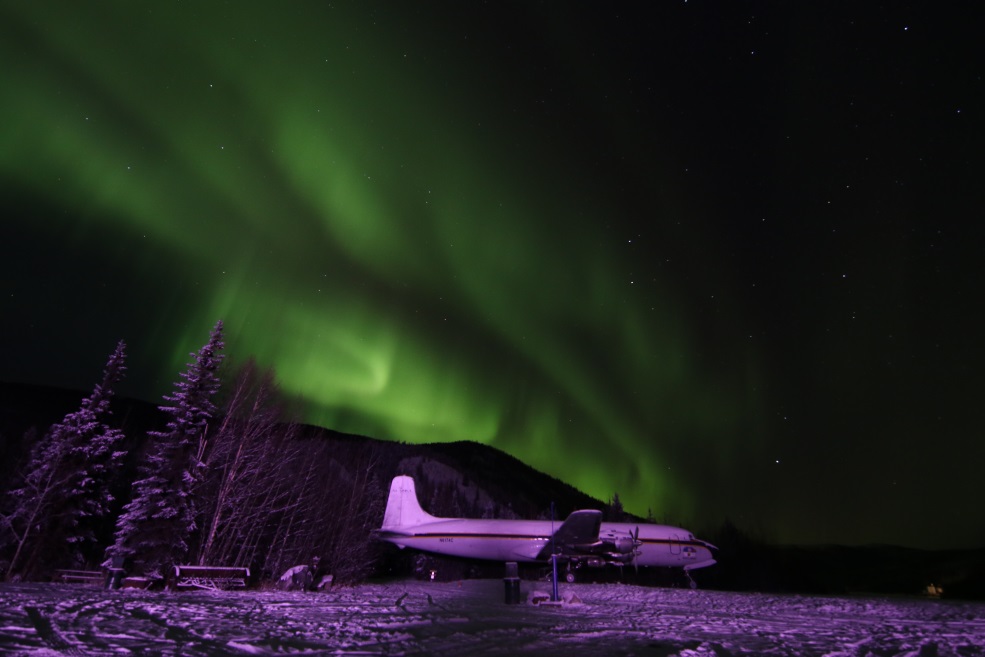 Swirling aurora