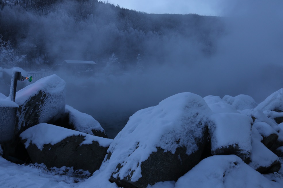 Outdoor rock pool