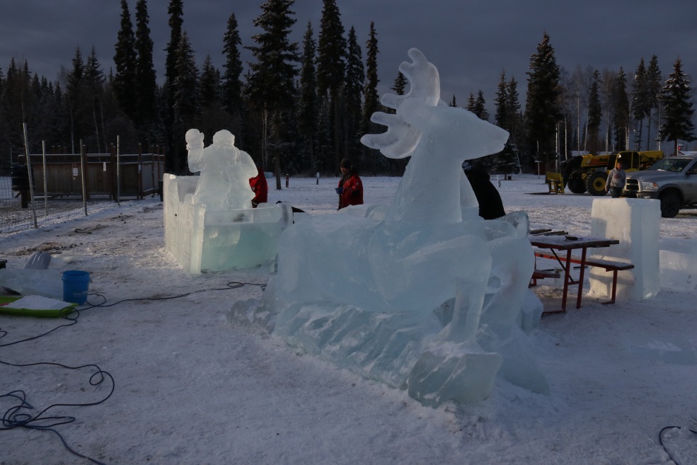 Ice carvings