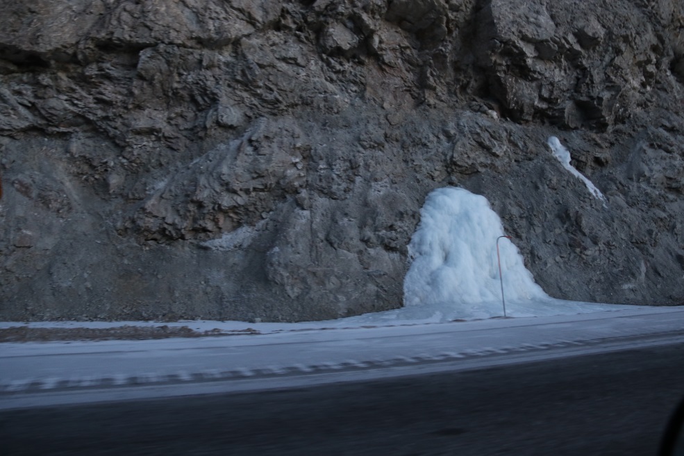 Smaller ice waterfall