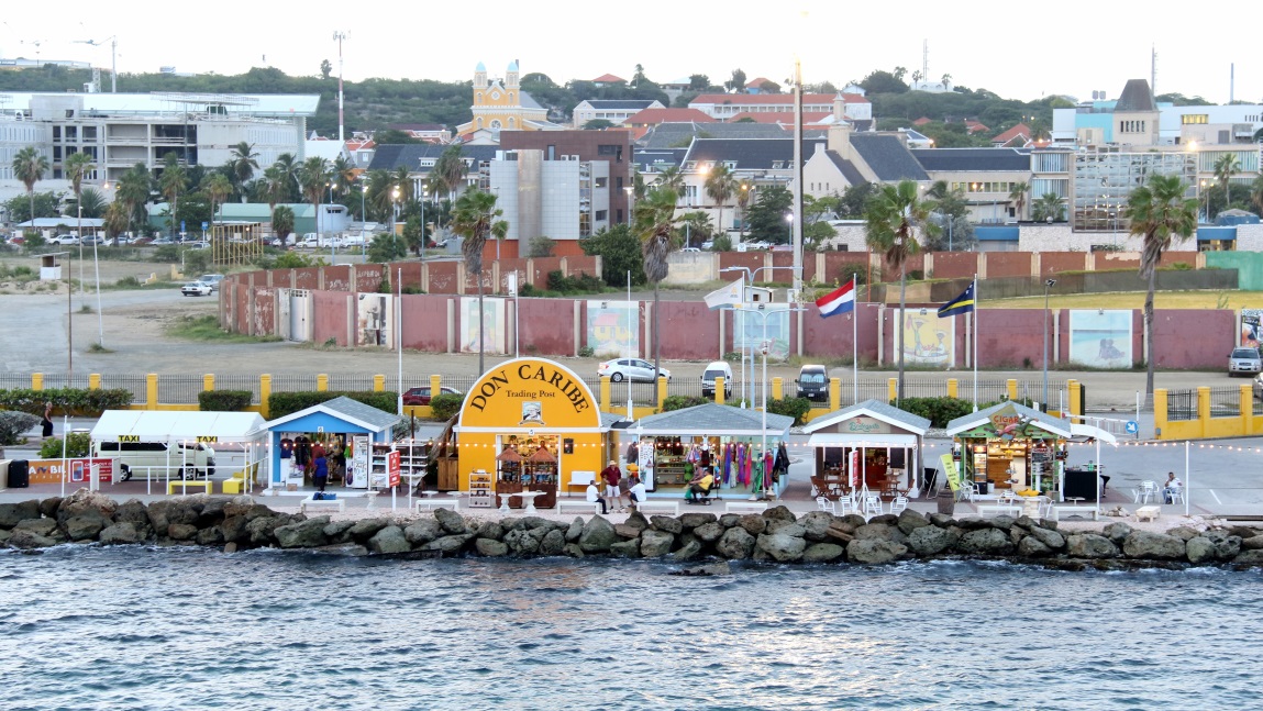 Final stretch of shops