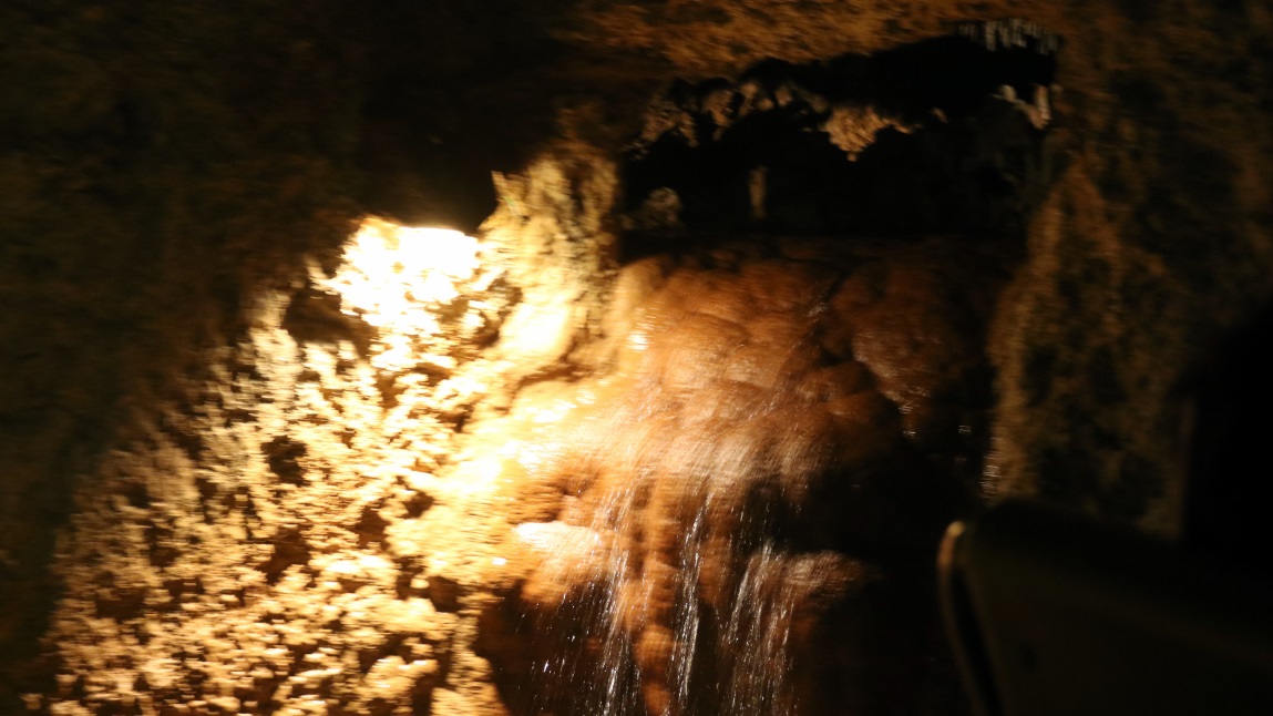 Caves are created by water