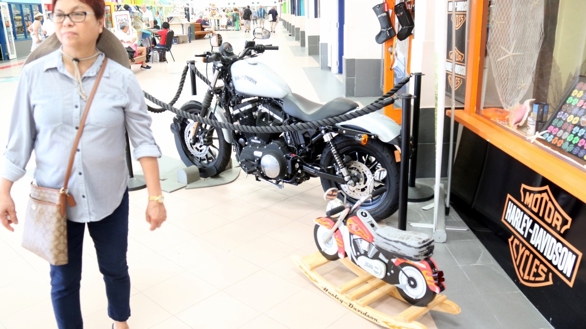 Rocking Harley motorcycle