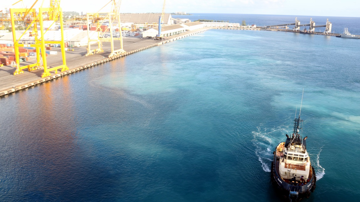 Wider view of the harbor