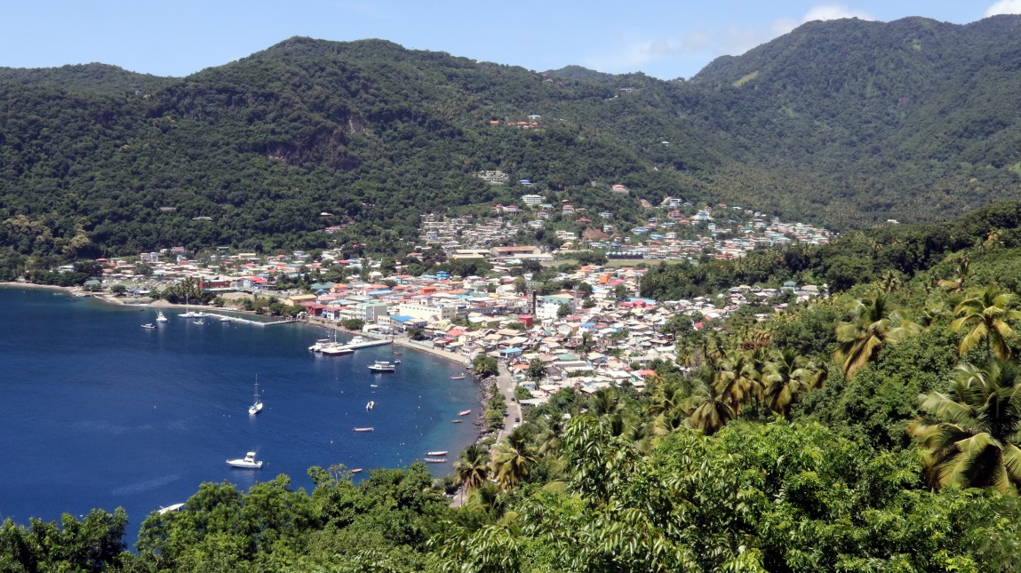 Wider view of Soufriere from the South