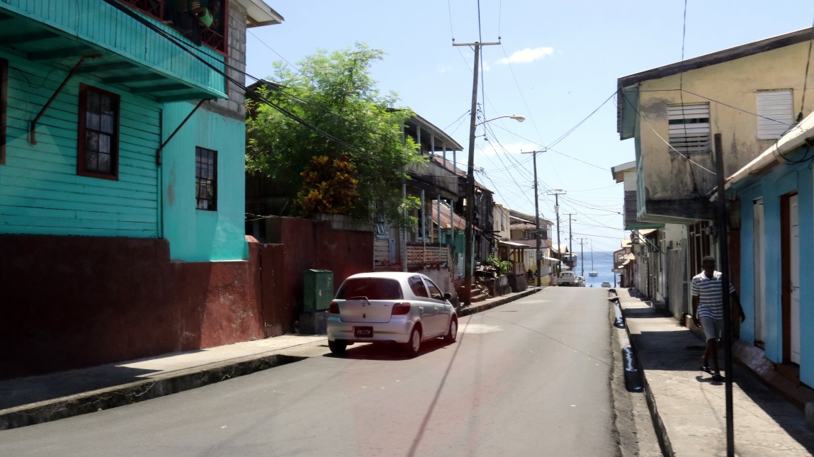 Driving into Soufriere