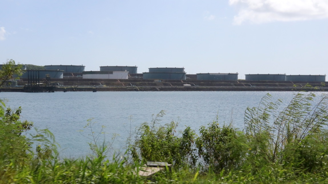 Looking toward the Buckeye oil refinery