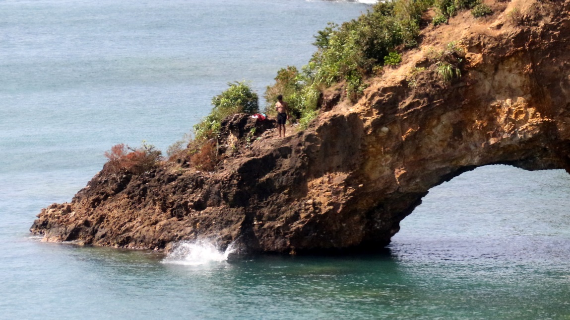 Jumping off the arch