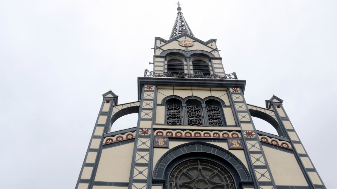 Steeple is 187 feet tall