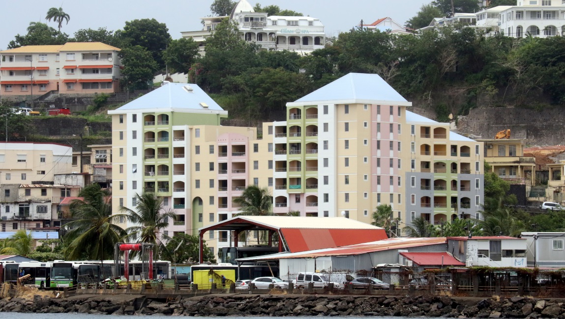 Pastel colored apartment unit