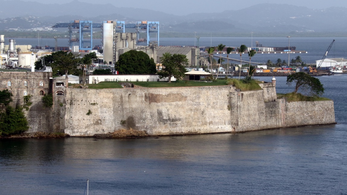 Closer view of Fort Saint Louis