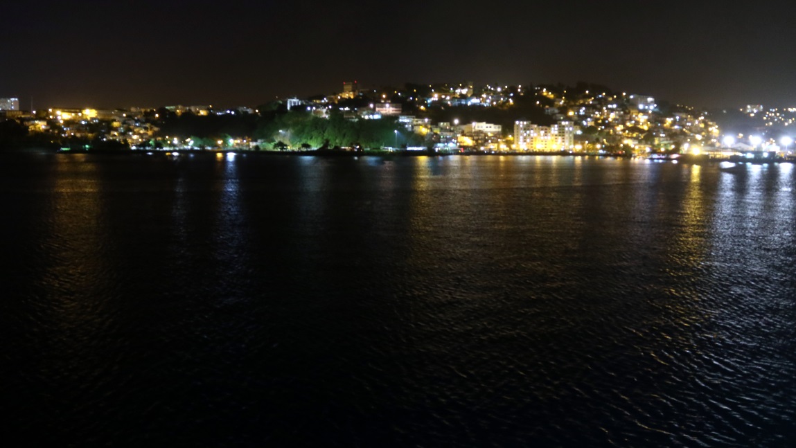 Looking West from the ship