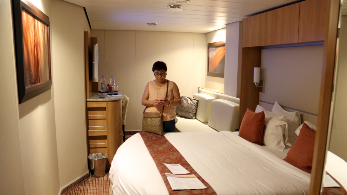 Arrival at our room