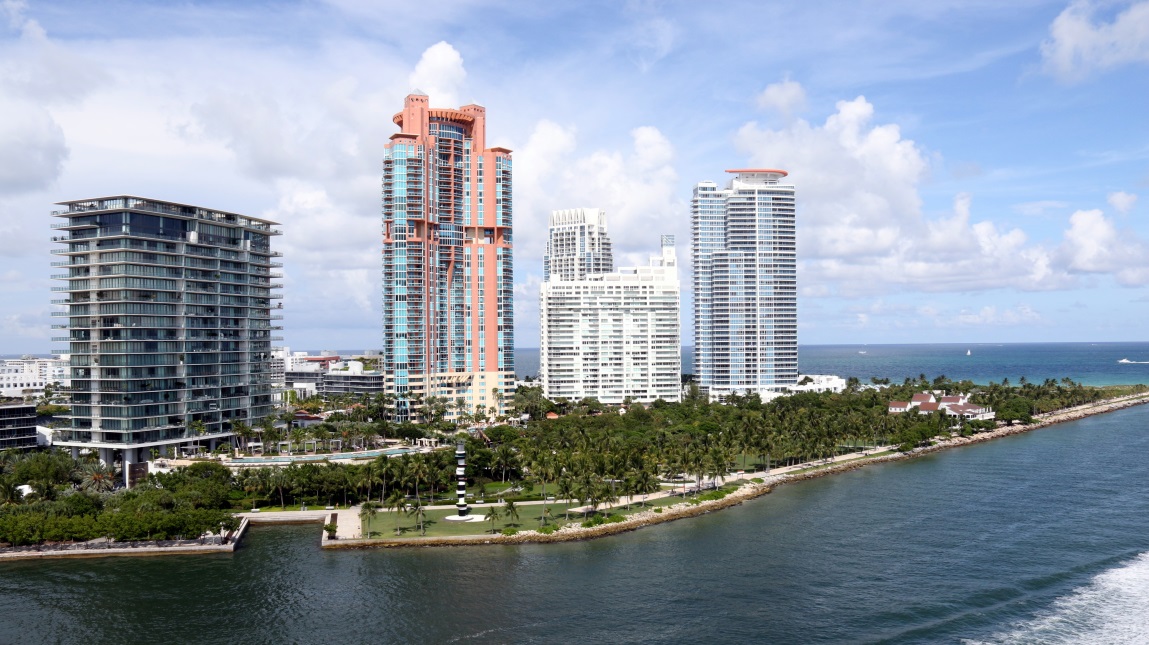 Four condominium buildings