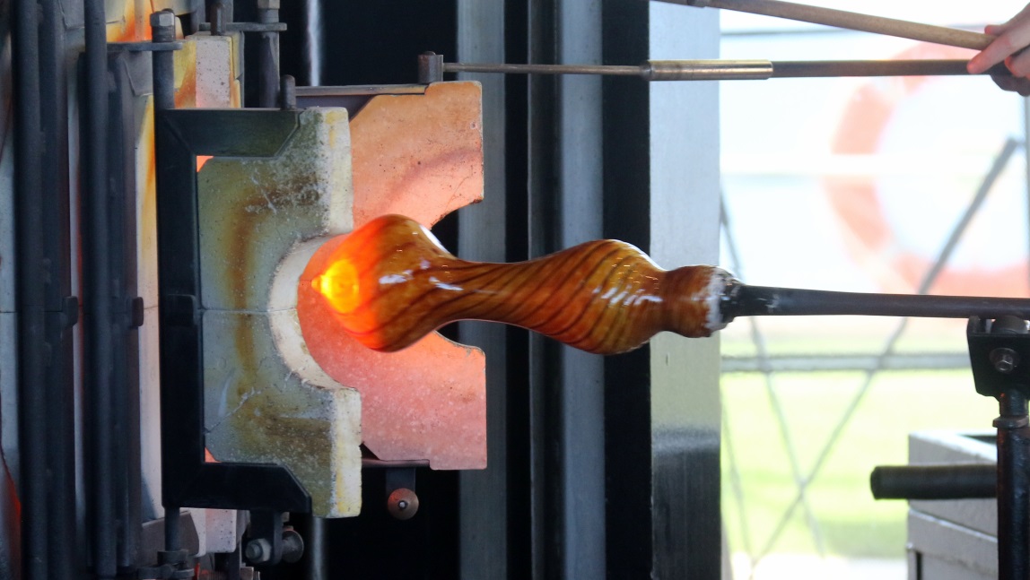 Glass blowing demonstration