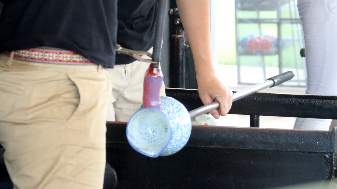 More glass blowing