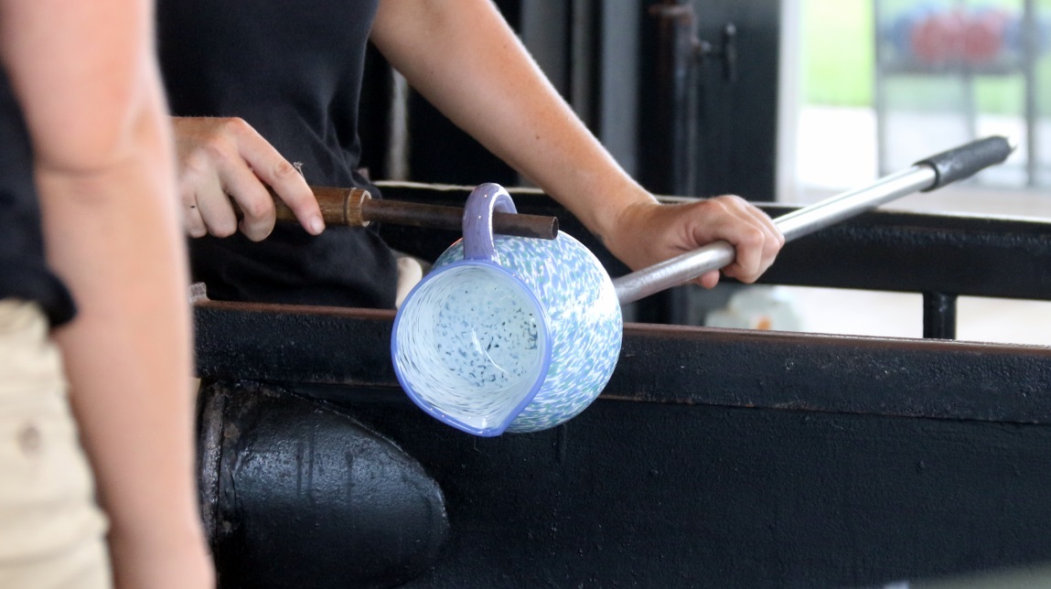 More glass blowing