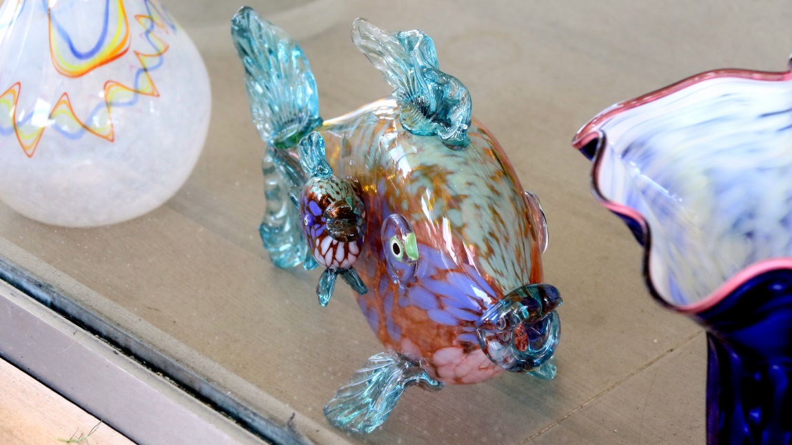More glass blowing