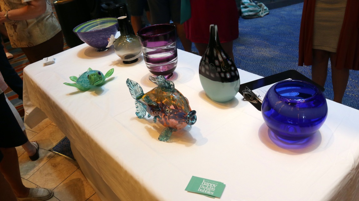 Seven pieces of glass