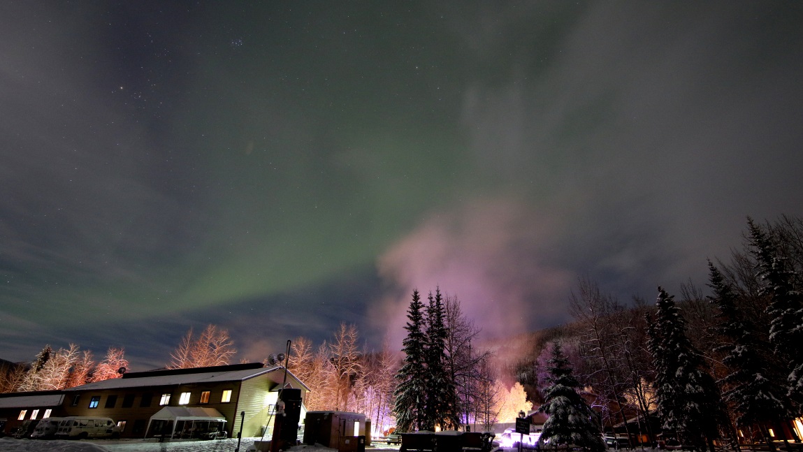 Aurora over the Activity Center