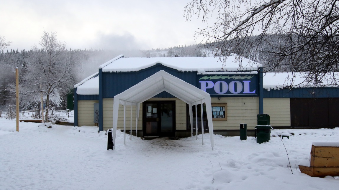 Pool entrance