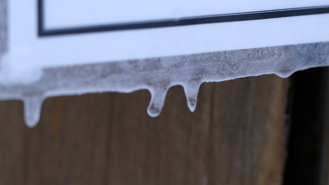 Ice drips