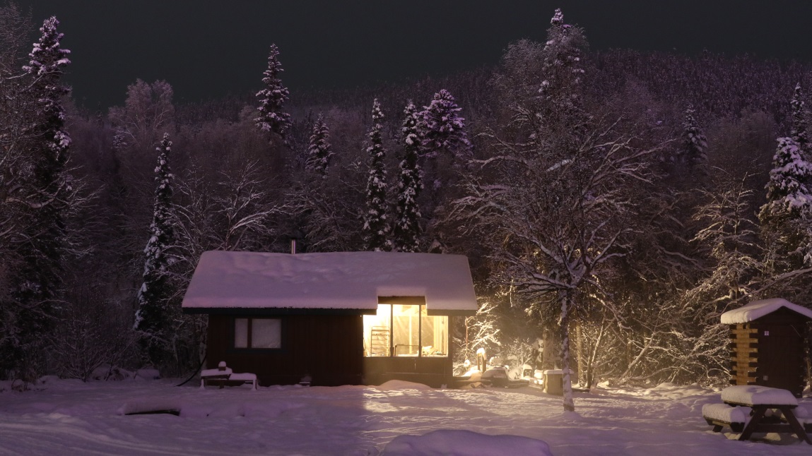 Closer to the cabin