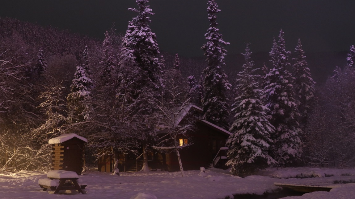 Next cabin plus outhouse