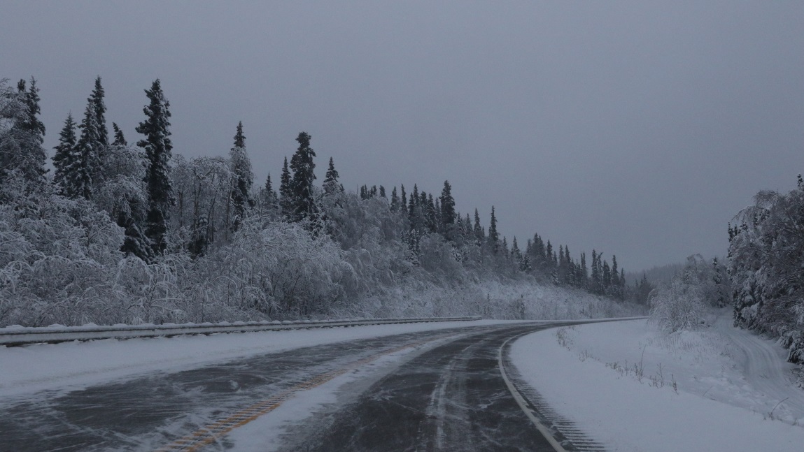 Snowing in the Fairbanks area