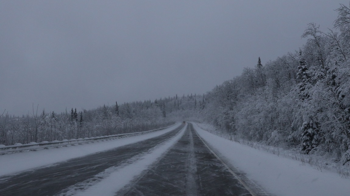 Snowing in the Fairbanks area