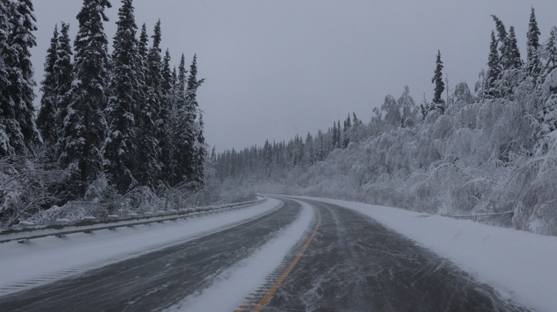 Snowing in the Fairbanks area